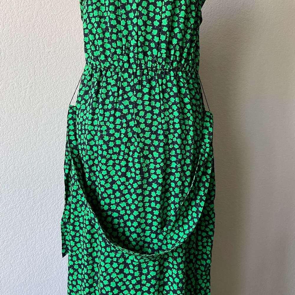 ❌SOLD❌ Charming Floral Midi Shirt Dress Tie Belt - Picture 8 of 16